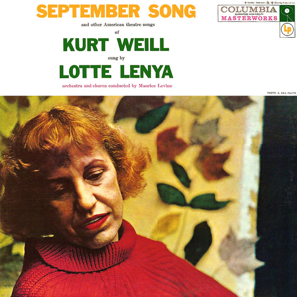 September Song and Other American Theatre Songs of Kurt Weil